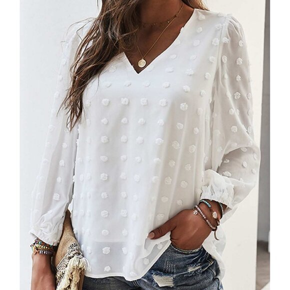 Swiss Dot W/Bubble Sleeve 2XL (505) - Picture 9 of 10